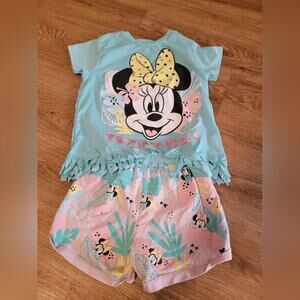 Girls 6x Minnie Mouse 2 Piece Set